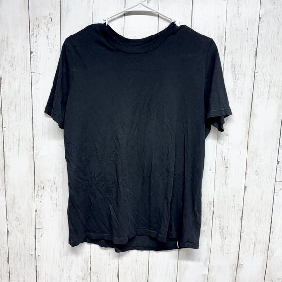 Cheap Monday Top Women Size Small Black Runner Top Short Sleeve Tee Shirt - Picture 1 of 6